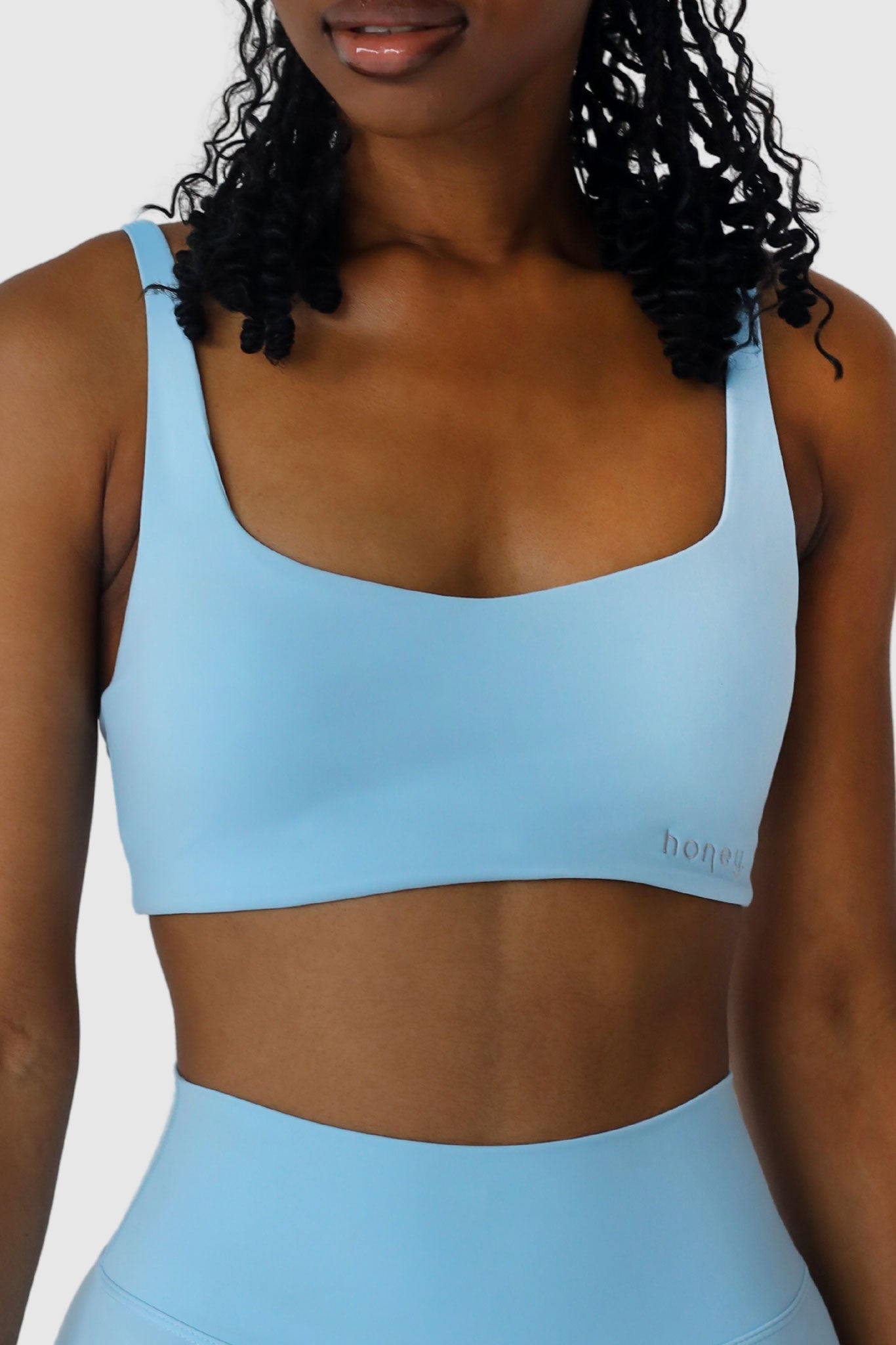 Luxe Sports Bra | Powder Blue