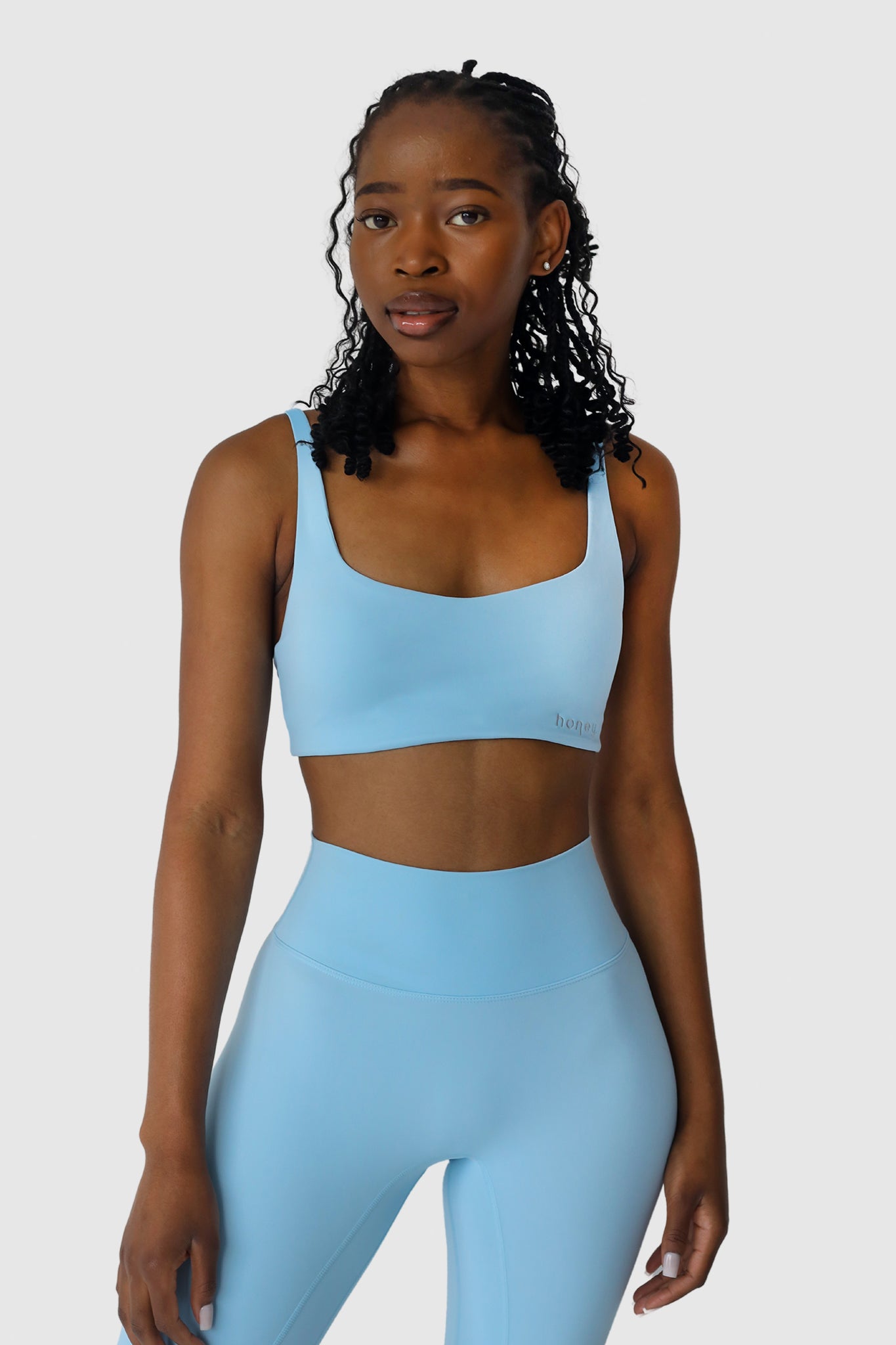 Luxe Sports Bra | Powder Blue