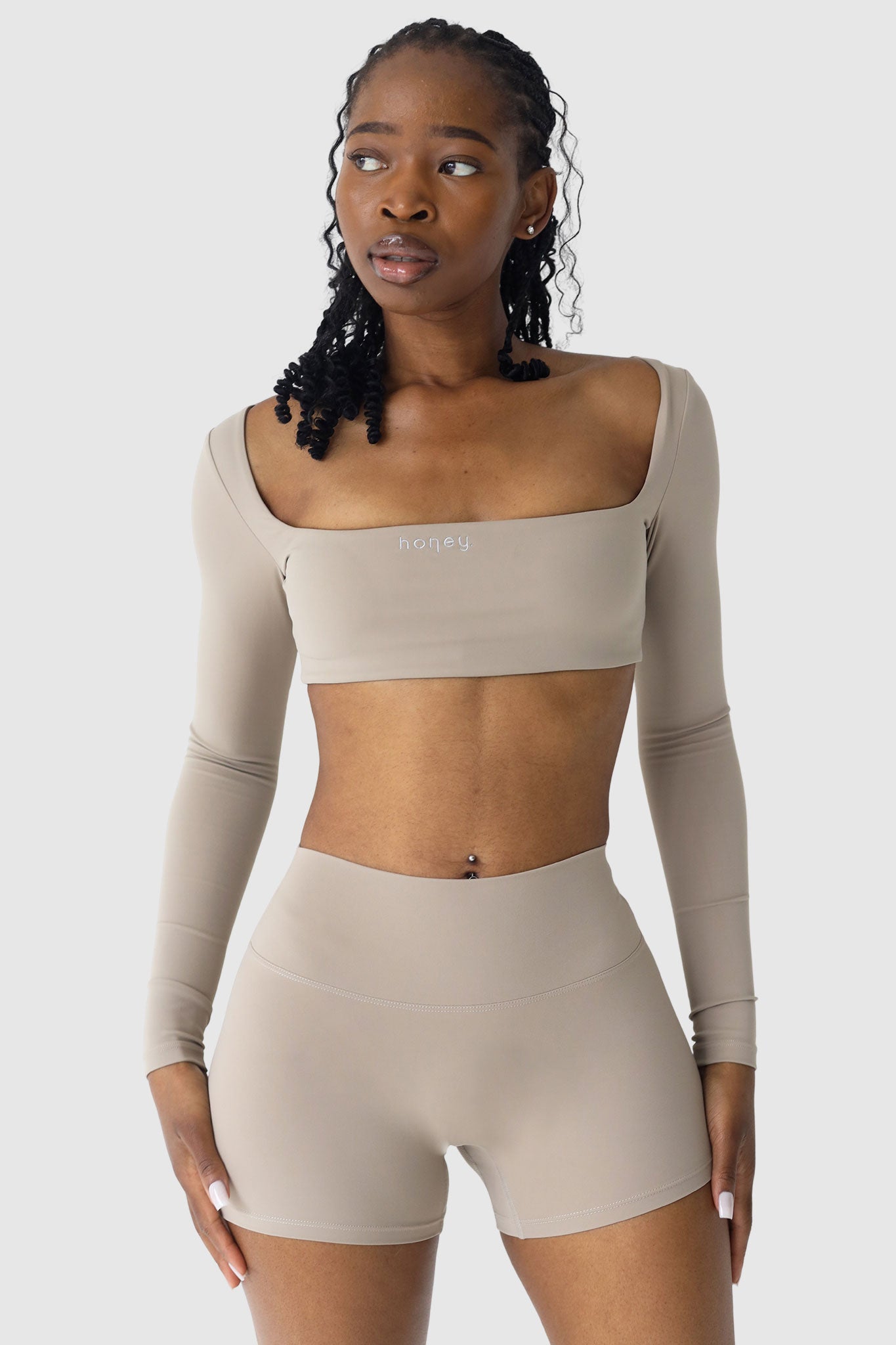 Luxe Shorts | Honey Latte Nude