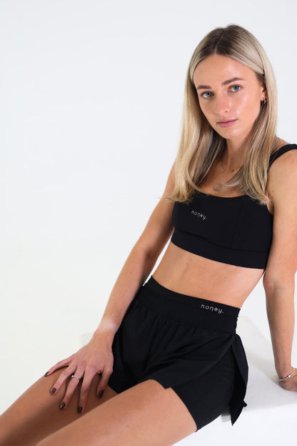 Run Sports Bra | Onyx