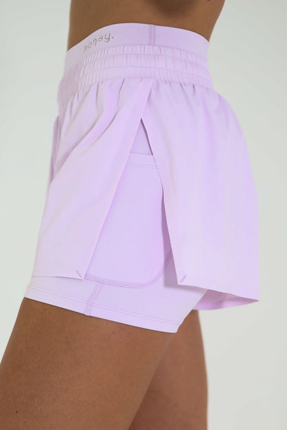 Run Shorts | Lavender Mist