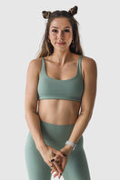 Luxe Sports Bra | Pistachio Green